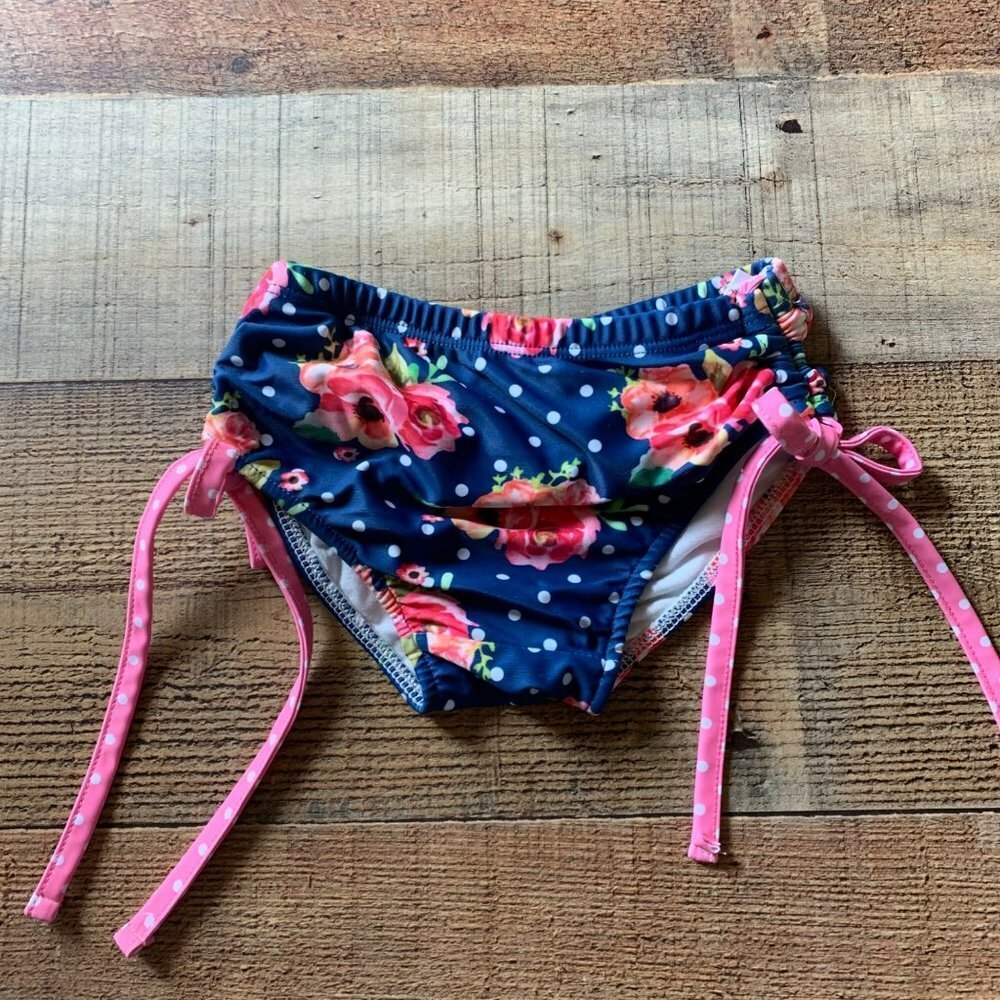 Oopsie Daisy Toddler Girls Floral Swimsuit Bottoms with Side Ties -3